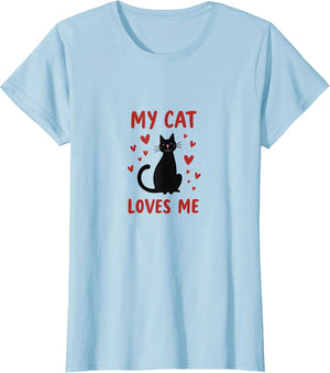 My Cat Loves Me Valentine Design