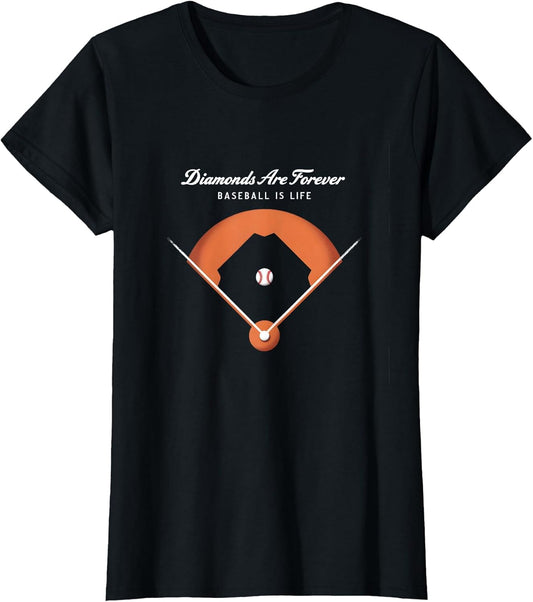 Diamonds are Forever Baseball is Life Fan Jersey