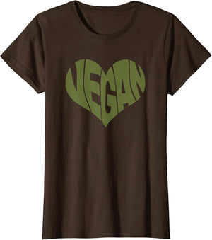 Vegan Saying Heart Shape Design/Promote Plant Based Diet