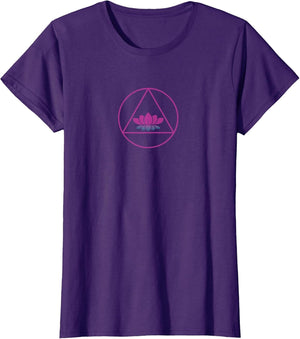 Lotus Circle Triangle Sobriety Symbol Recovery