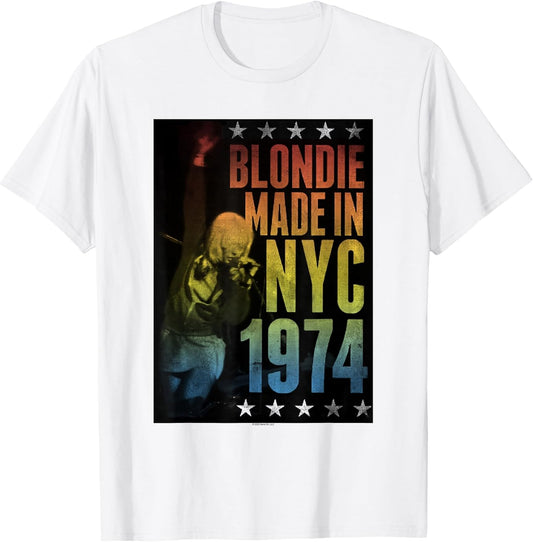 Blondie Rainbow Made in NYC 1974 Vintage Band