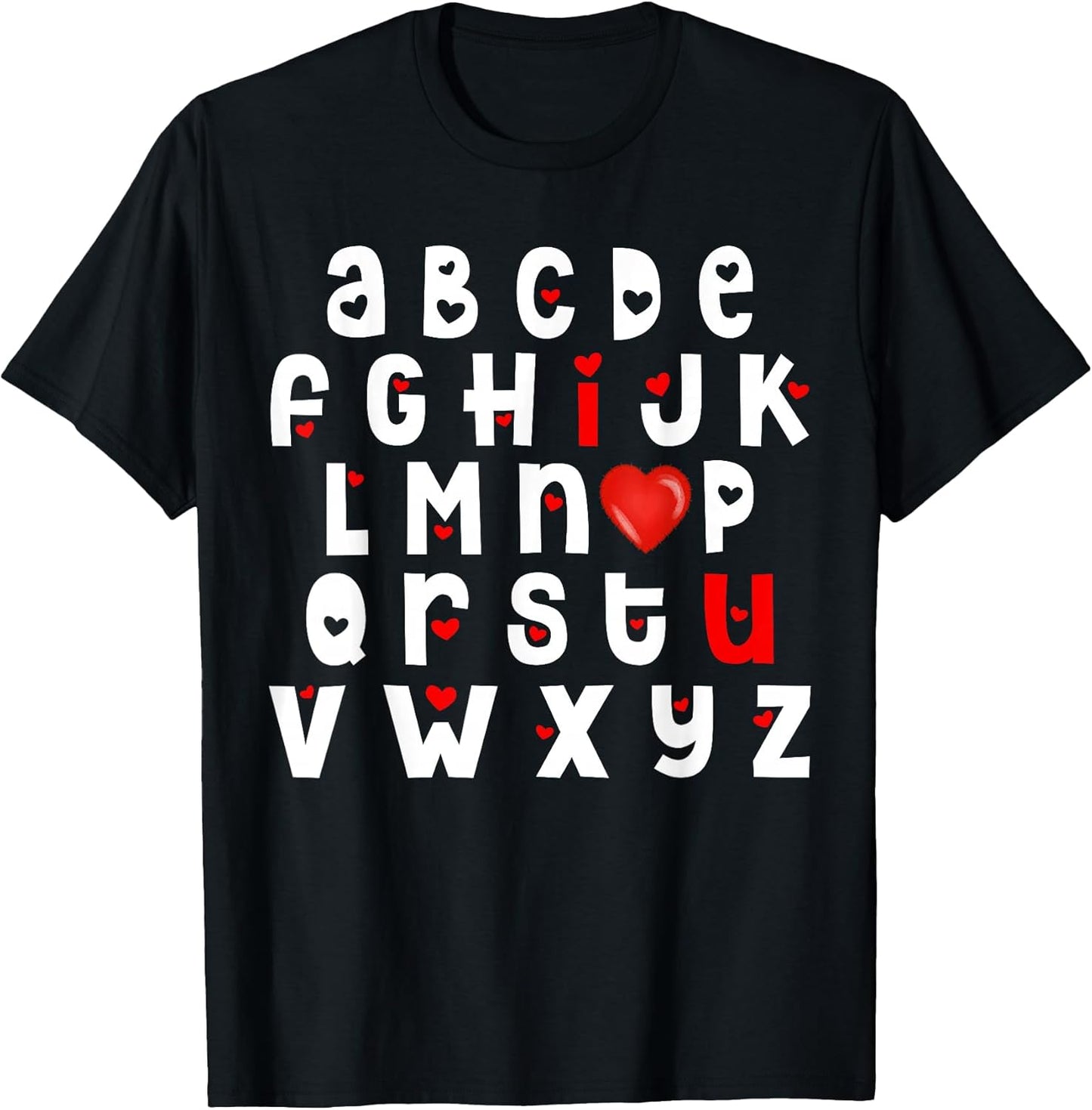 Valentine Alphabet I Love You Heart Teacher Boy Girl Kid