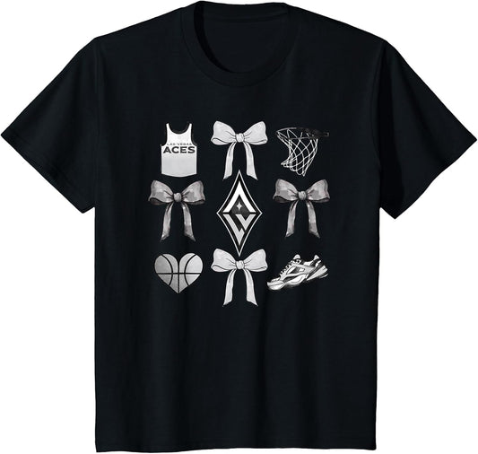 WNBA Las Vegas Aces Bow Grid
