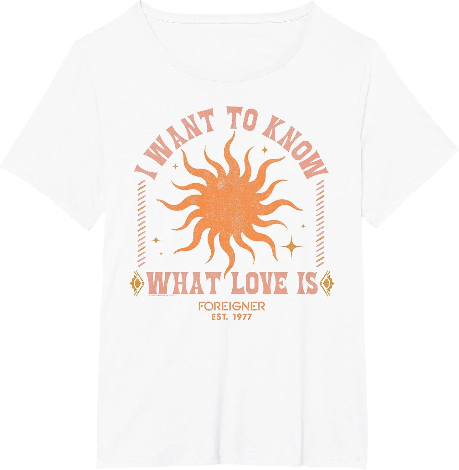 Foreigner I Want to Know What Love is Sun Vintage Band