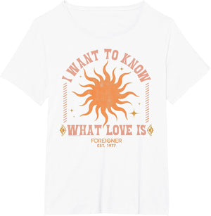 Foreigner I Want to Know What Love is Sun Vintage Band