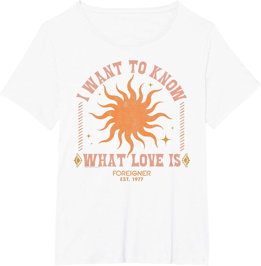 Foreigner I Want to Know What Love is Sun Vintage Band