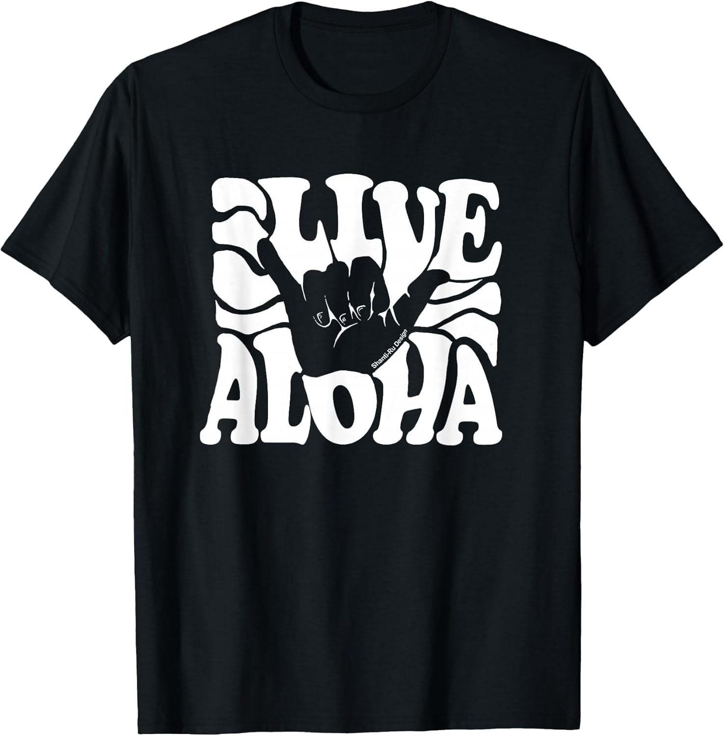 Vintage Live Aloha State Hawaiian Islands Shaka Hawaii Maui