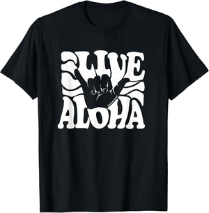 Vintage Live Aloha State Hawaiian Islands Shaka Hawaii Maui