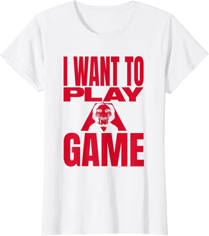 Saw I Want to Play a Game Large Text Horror Movie
