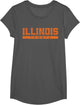 Illinois Tennis Orange Vintage Text