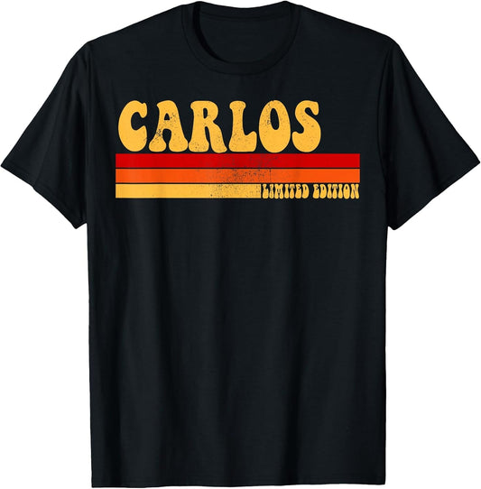 Carlos Name Personalized Idea Men Retro Vintage Carlos