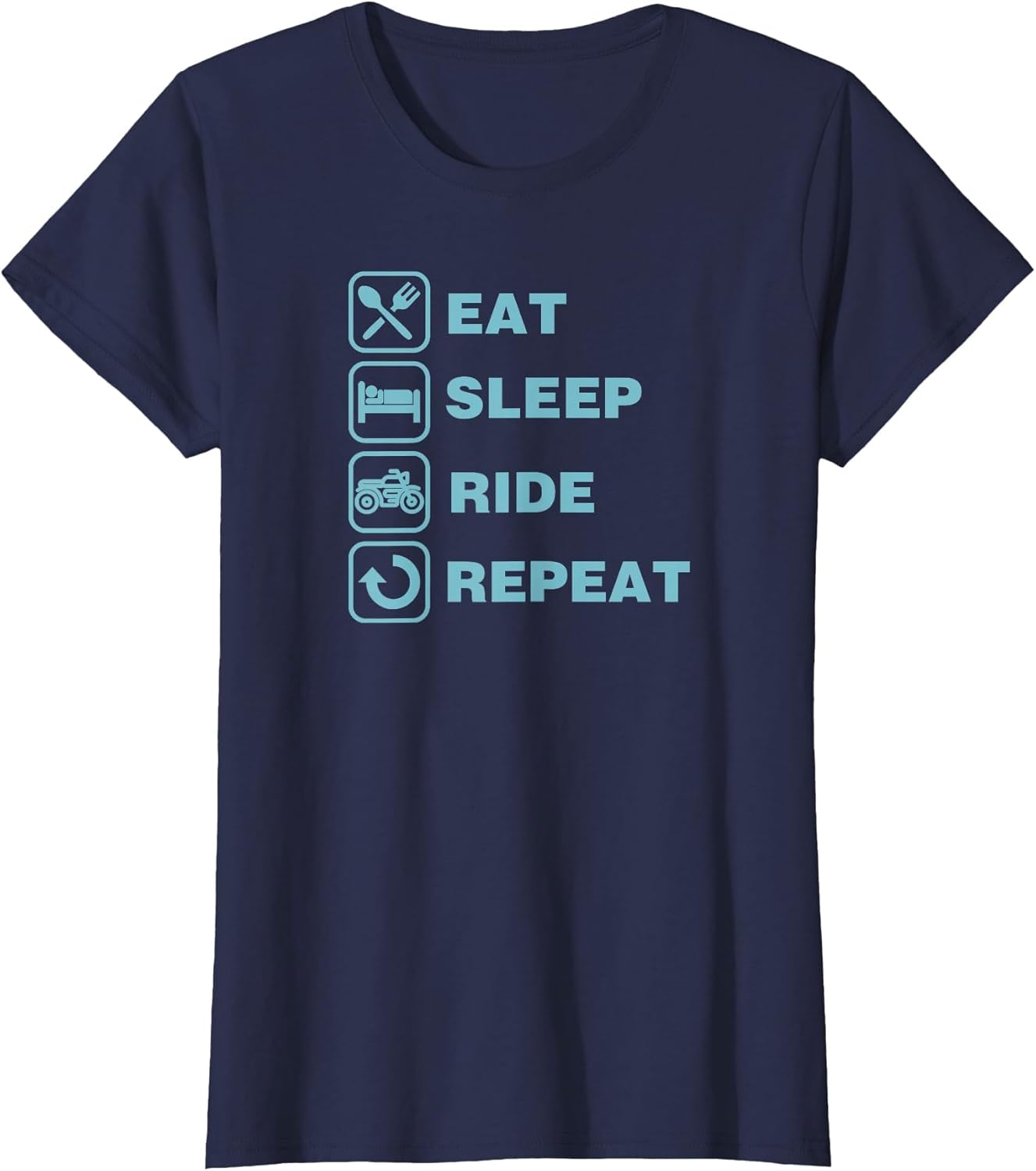 Eat Sleep Ride Repeat Motorcycle Biker