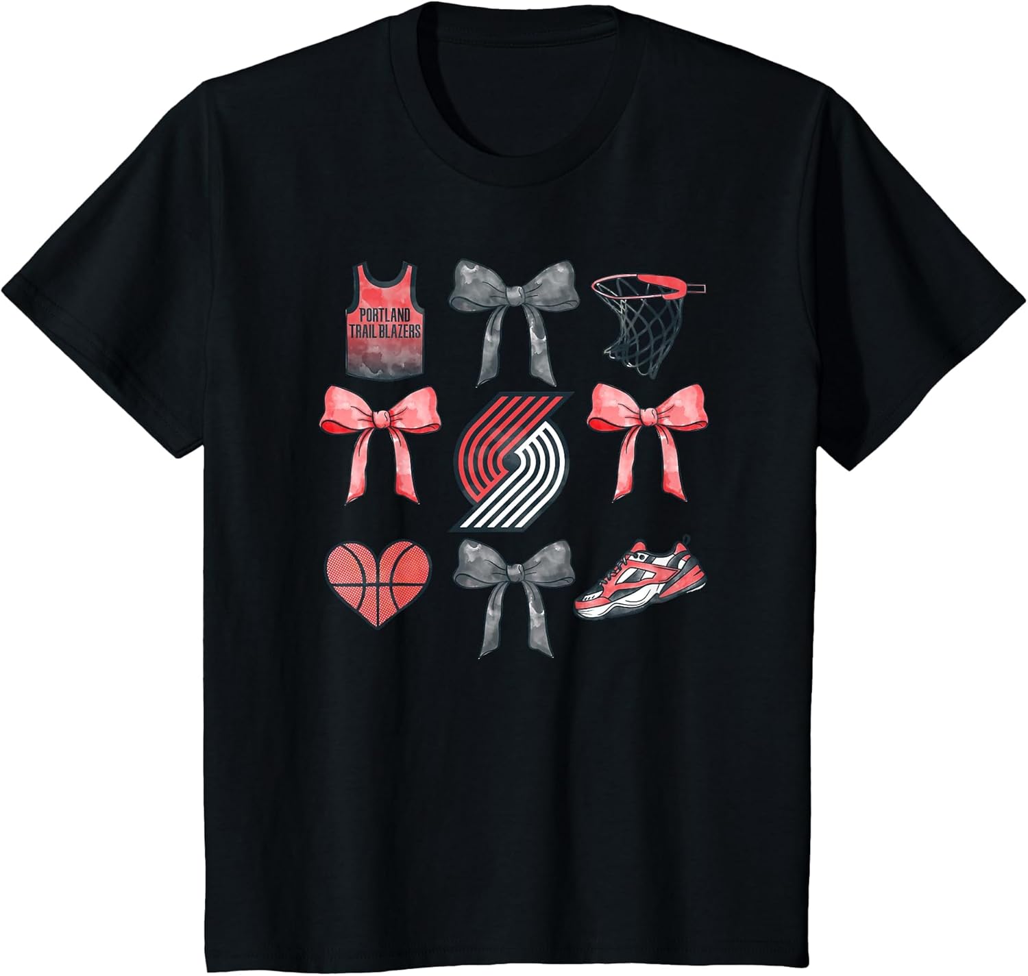 NBA Portland Trail Blazers Bow Grid