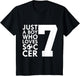 Kids JUST A BOY WHO Loves 7 Years Soccer 7TH Birthday