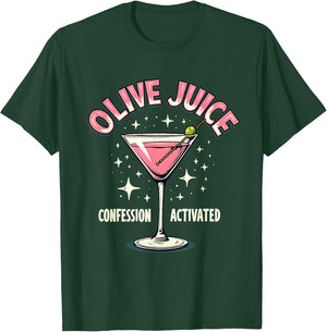 Olive Juice Confession Activated Martini Design
