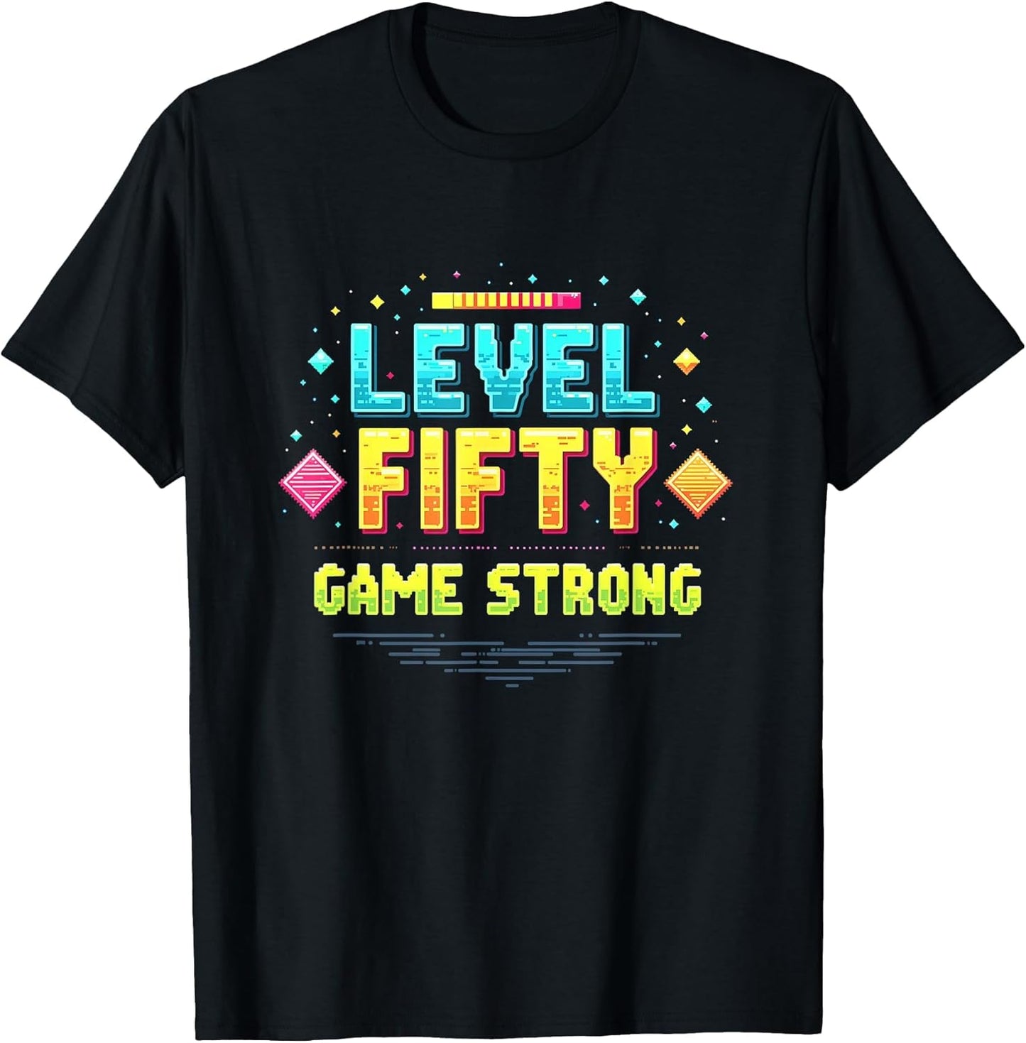 Level Fifty Game Strong 50th Birthday Design
