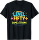 Level Fifty Game Strong 50th Birthday Design