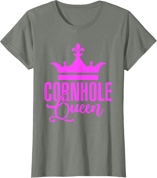 Cornhole Queen Beanbags Tossing Sports Lawn Game Vintage