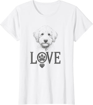 Whoodle Dog Love Paw Design