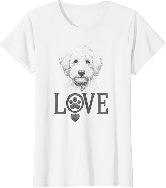 Whoodle Dog Love Paw Design