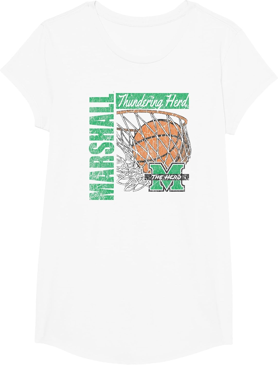 Marshall Thundering Herd Vintage Basketball 90's White