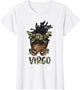 Virgo Girl Woman Loc'd Messy Bun Camo Black Women