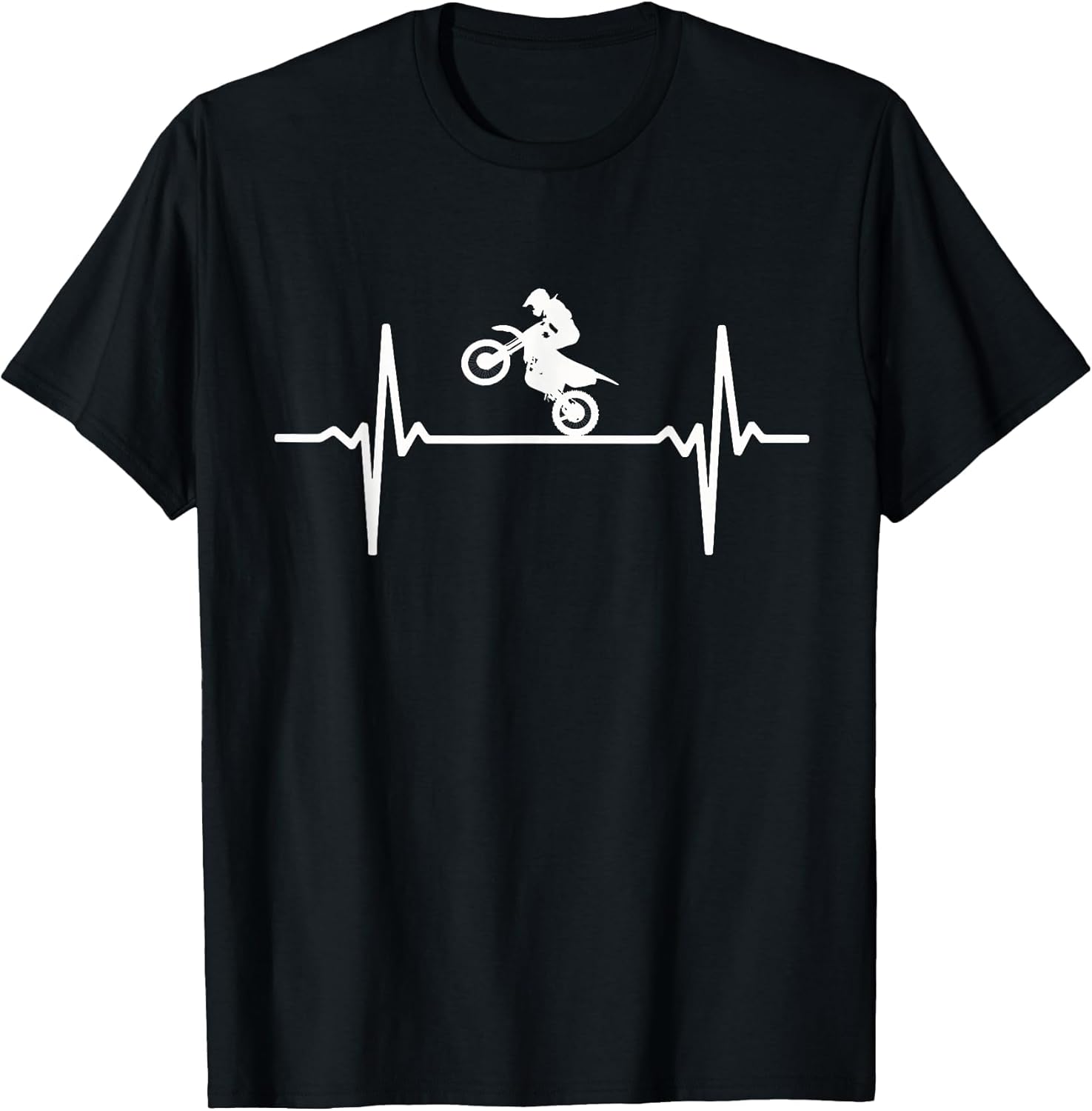 Motocross Heartbeat - Dirt Bike Pulse MX Biker EKG Rider