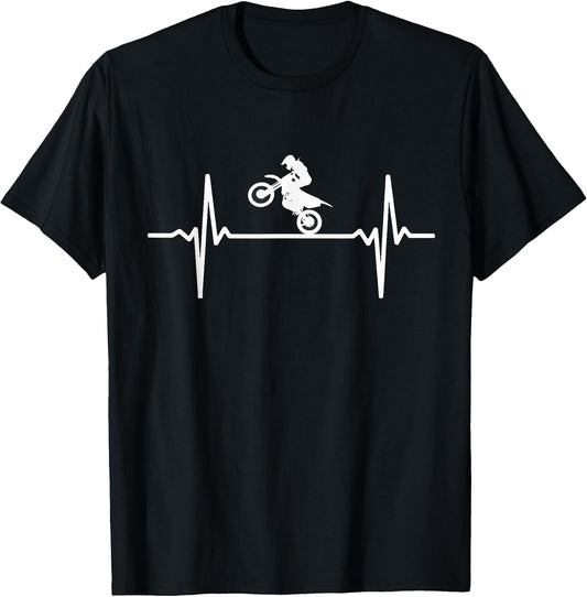 Motocross Heartbeat - Dirt Bike Pulse MX Biker EKG Rider