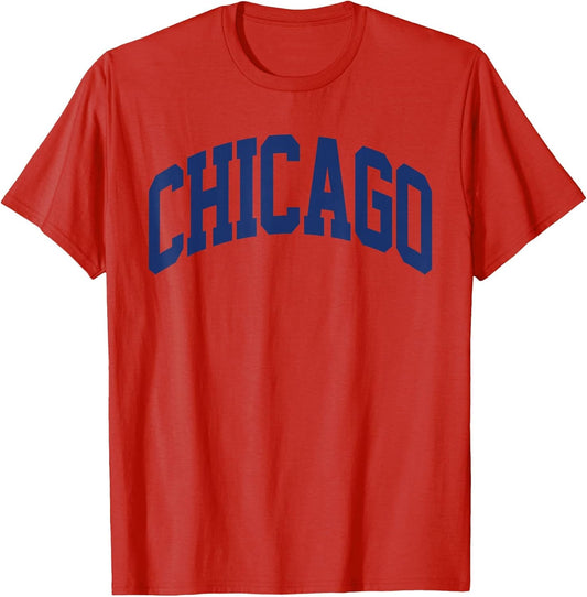 Retro Chicago Throwback Classic Chicago Men Women Blue
