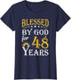 Vintage Blessed by God for 48 Years Happy 48th Birthday