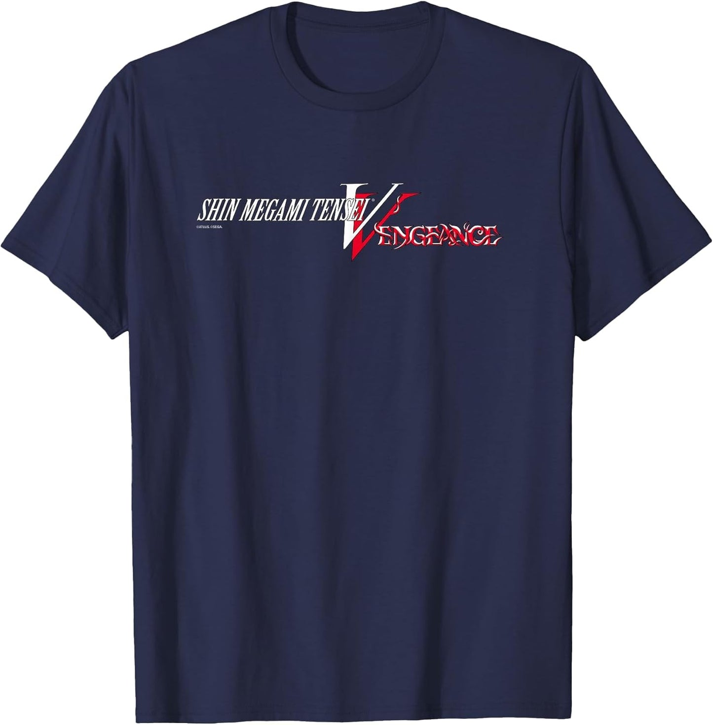 Shin Megami Tensei V: Vengeance Logo (White) ATLUS