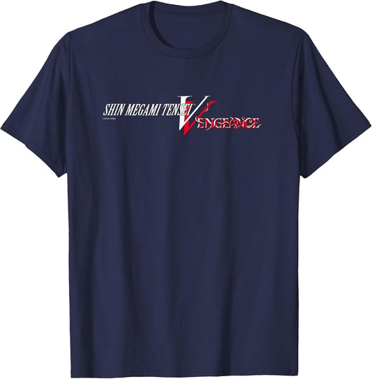Shin Megami Tensei V: Vengeance Logo (White) ATLUS