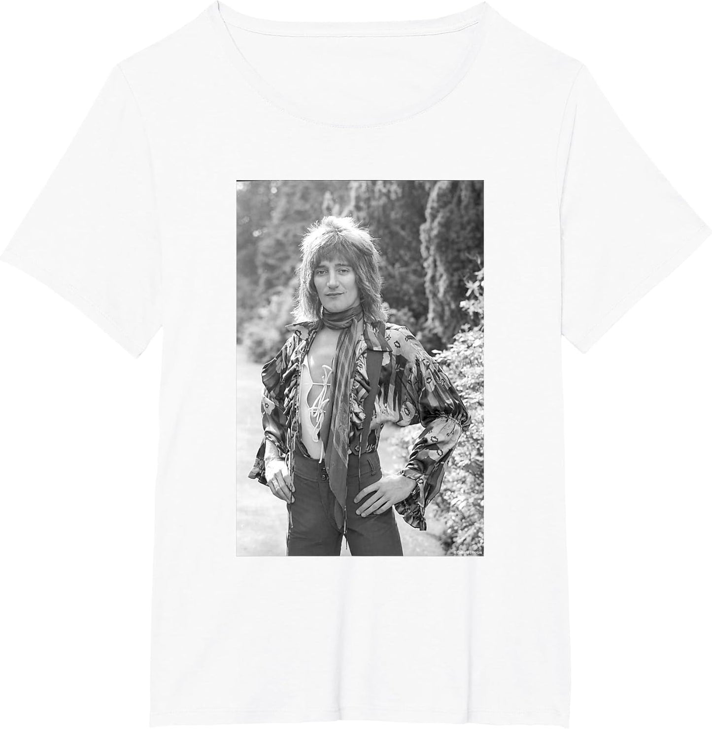 Rod Stewart Singer of Faces Garden Portrait by Allan Ballard
