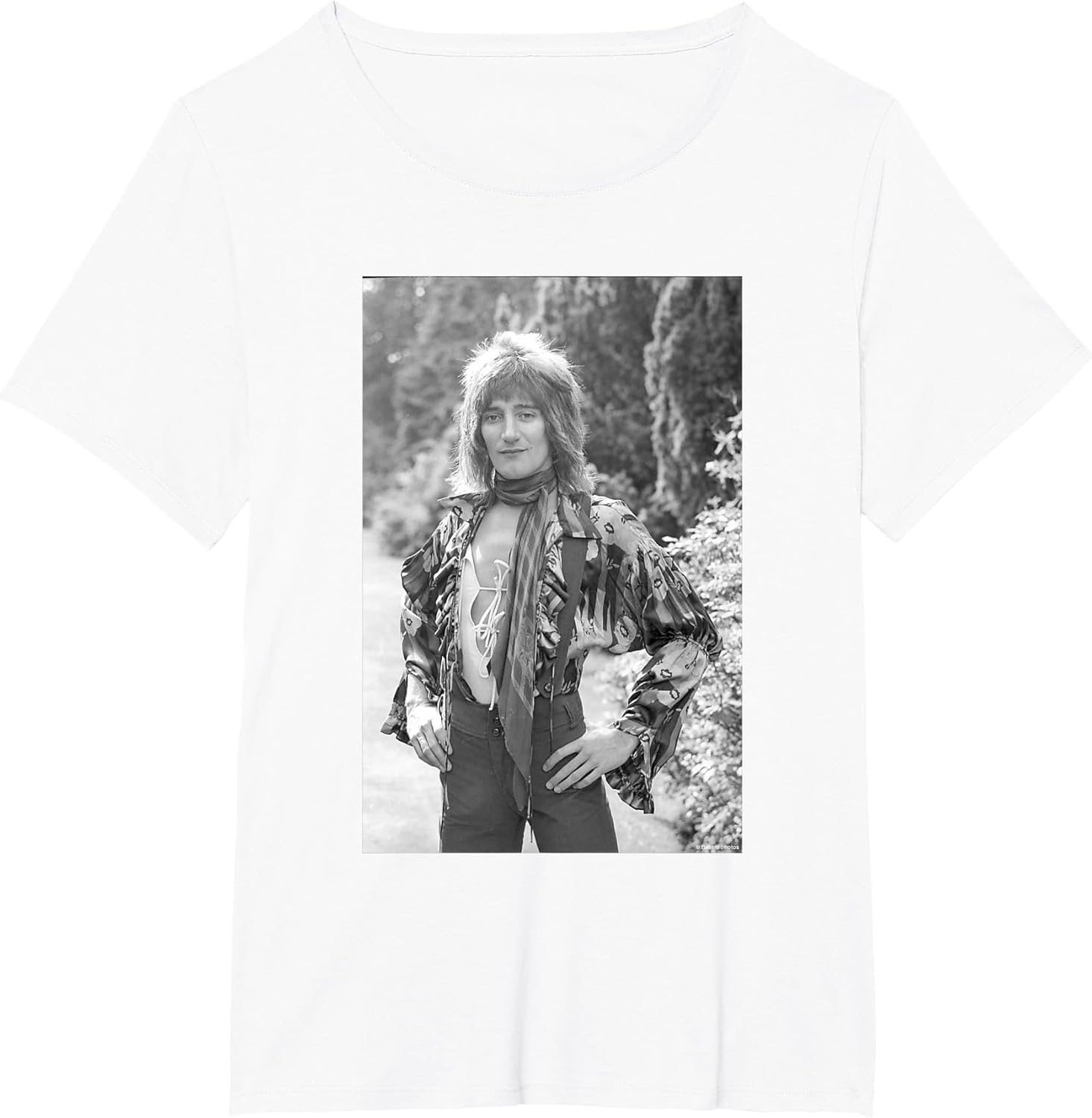 Rod Stewart Singer of Faces Garden Portrait by Allan Ballard