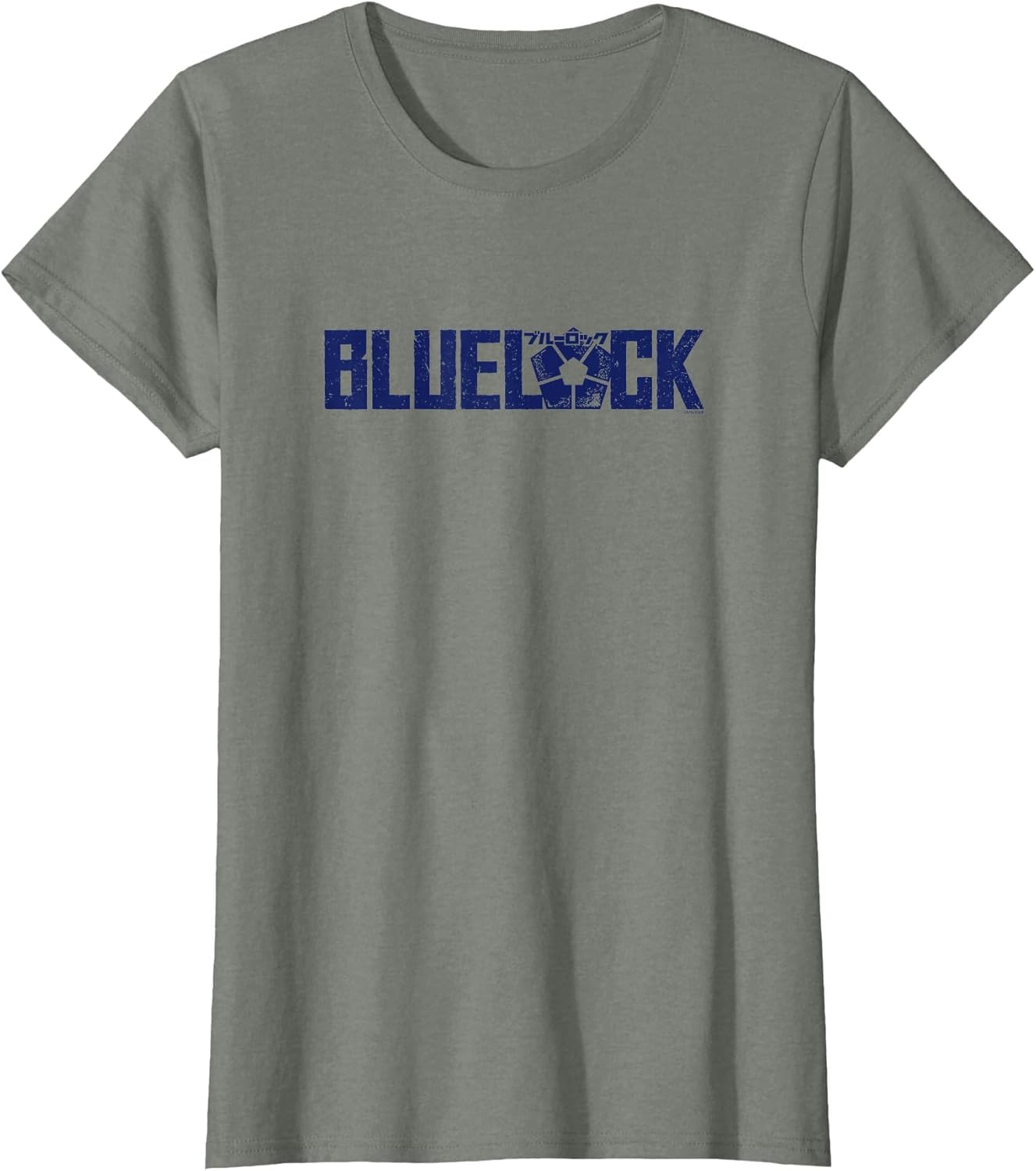 Blue Lock Official Epic Blue Bold Distressed Big Chest Logo