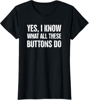 Buttons - Distressed Audio Engineer/Funny Sound Guy