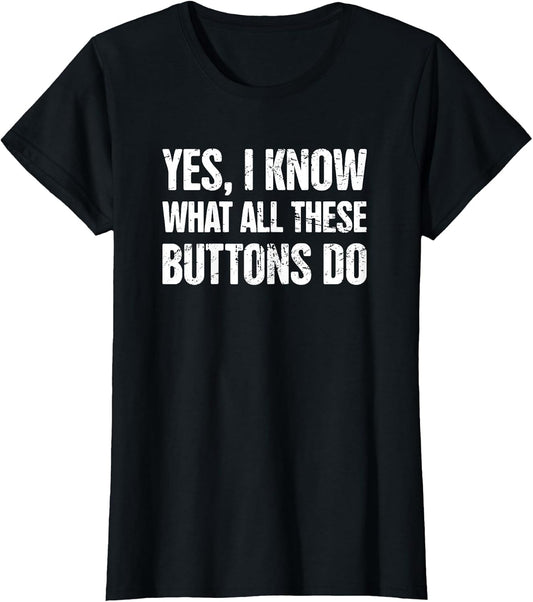 Buttons - Distressed Audio Engineer/Funny Sound Guy