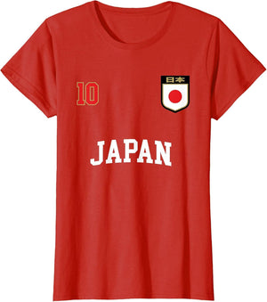Japan Soccer Team Shirt 10 Retro Japanese Flag Shirt Nihon