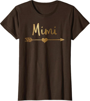 Gold Arrow Heart Shirt Mimi Shirt