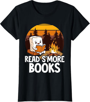 Read S'More Books Cute Campfire Reading Book Lovers