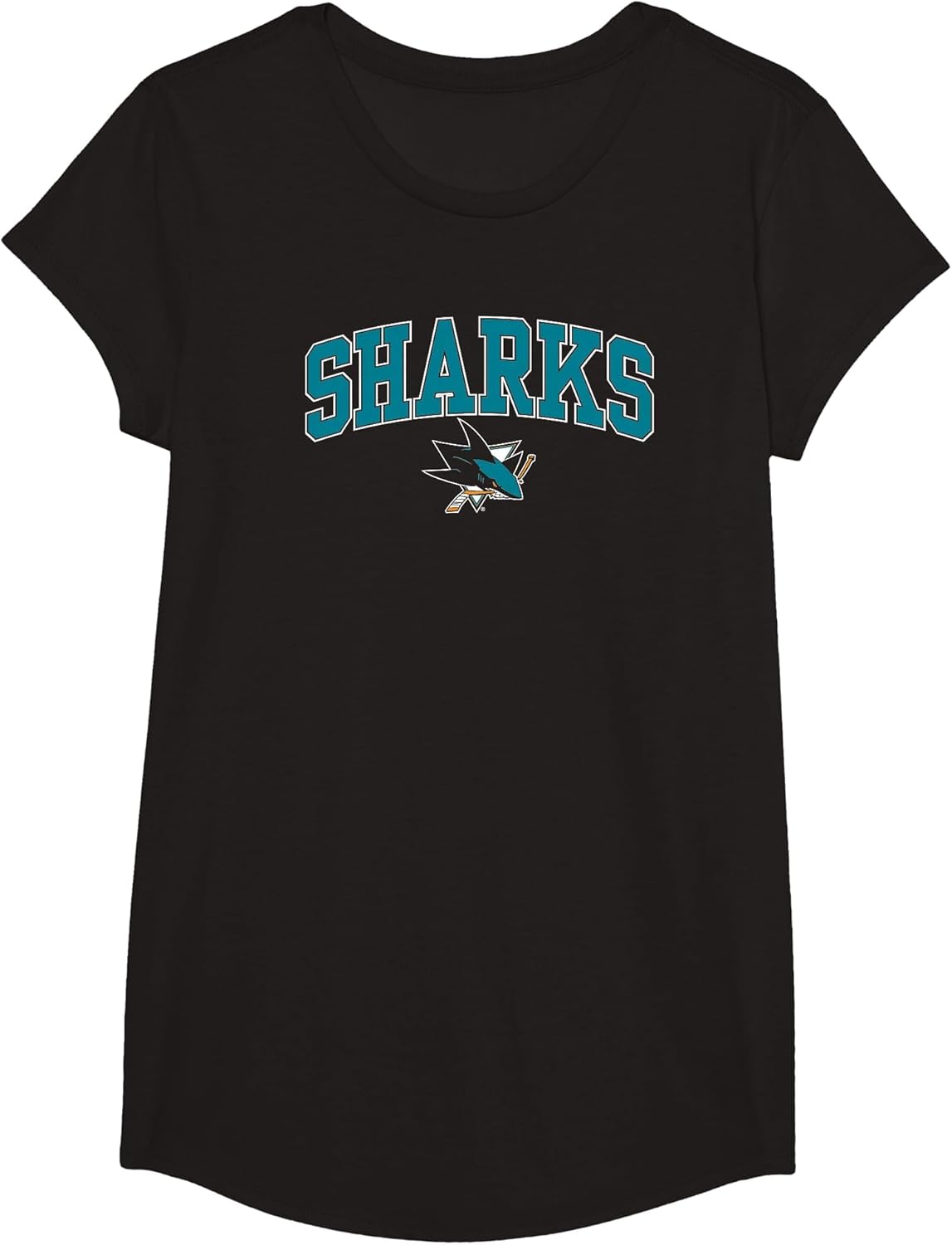San Jose Sharks Arch Over Black NHL Officially Licensed