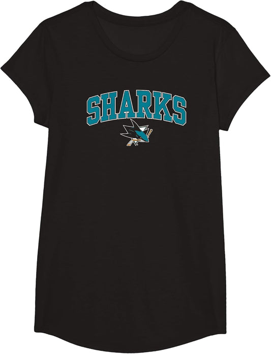 San Jose Sharks Arch Over Black NHL Officially Licensed
