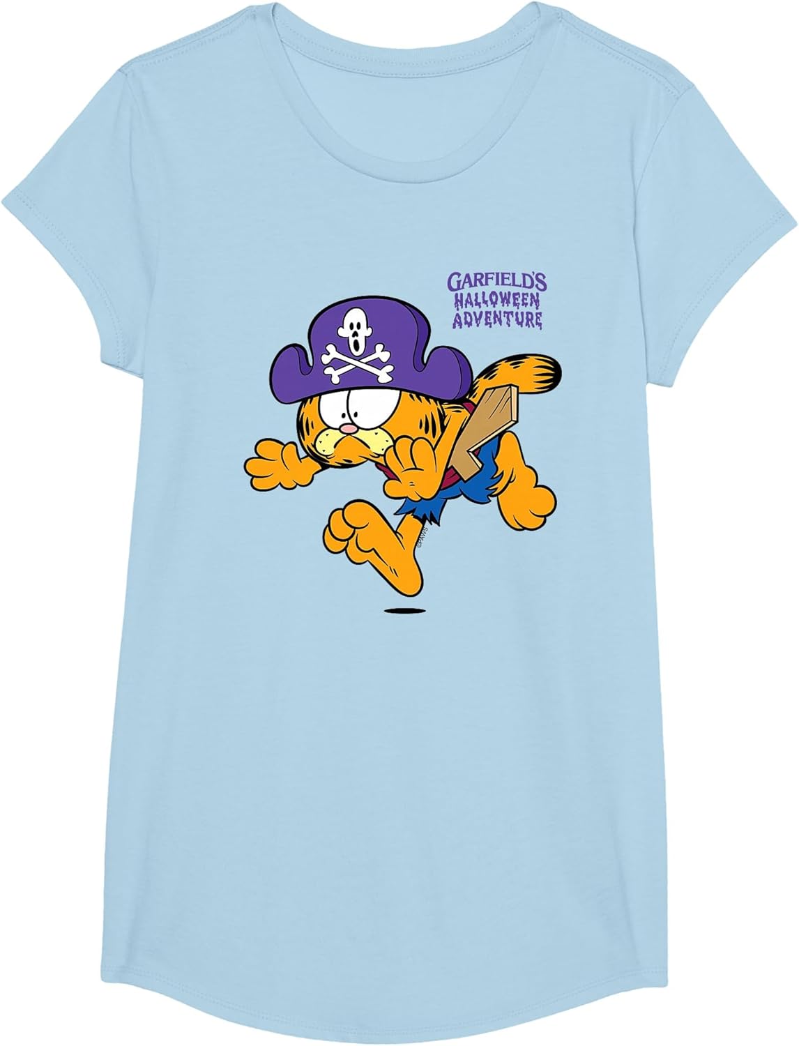 Garfield Pirate Running Away Halloween Cartoon Cat