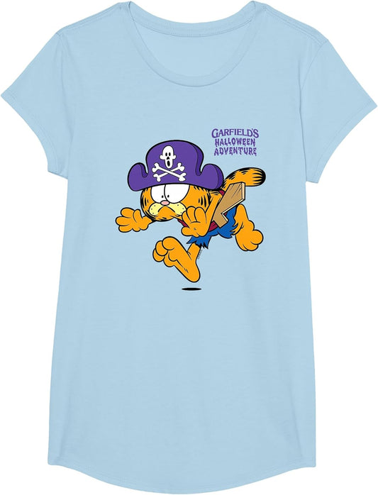 Garfield Pirate Running Away Halloween Cartoon Cat