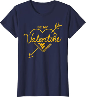 West Virginia Mountaineers Be My Valentine Navy