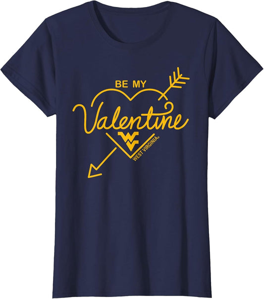 West Virginia Mountaineers Be My Valentine Navy