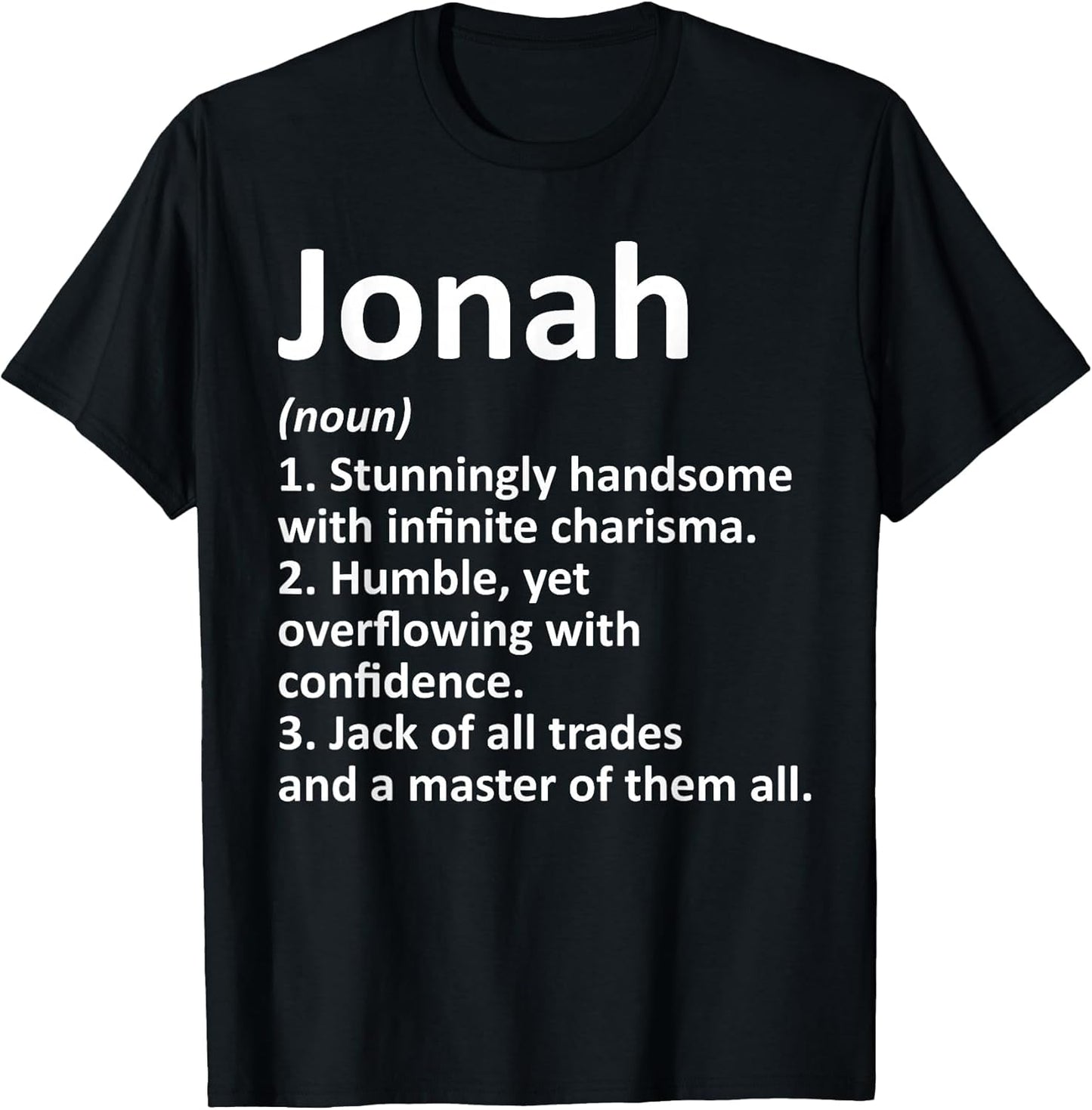 Jonah Definition Personalized Name Funny Birthday Gift