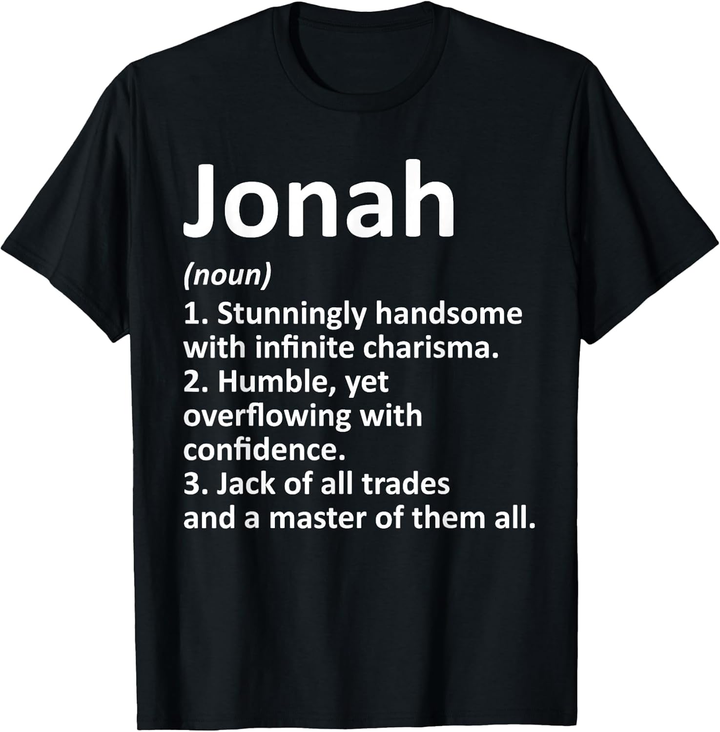 Jonah Definition Personalized Name Funny Birthday Gift