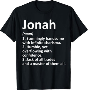 Jonah Definition Personalized Name Funny Birthday Gift