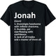 Jonah Definition Personalized Name Funny Birthday Gift